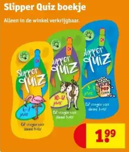 Kruidvat Slipper Quiz boekje aanbieding