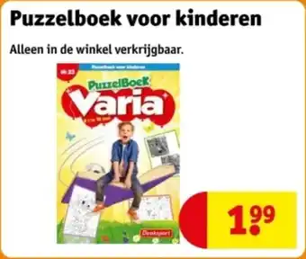 Kruidvat Puzzelboek voor kinderen aanbieding