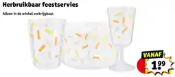 Kruidvat Herbruikbaar feestservies aanbieding