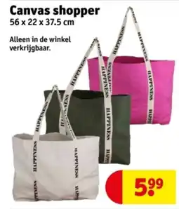 Kruidvat Canvas shopper aanbieding