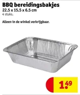 Kruidvat BBQ bereidingsbakjes aanbieding