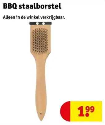 Kruidvat BBQ staalborstel aanbieding