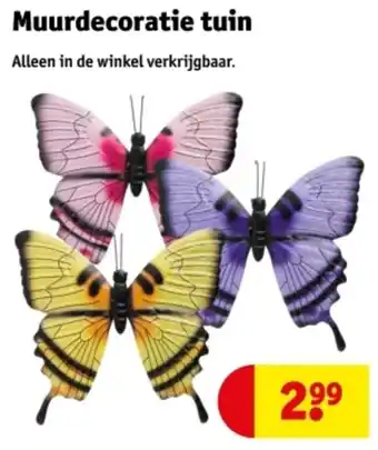 Kruidvat Muurdecoratie tuin aanbieding