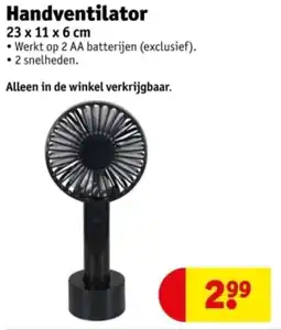 Kruidvat Handventilator aanbieding