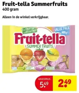 Kruidvat Fruit-tella Summerfruits aanbieding
