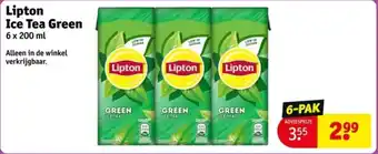 Kruidvat Lipton Ice Tea Green aanbieding