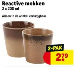 Kruidvat Reactive mokken aanbieding