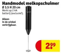 Kruidvat Handmodel melkopschuimer aanbieding