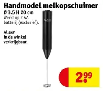 Kruidvat Handmodel melkopschuimer aanbieding