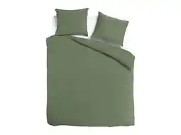TotaalBED Dekbedovertrek Noa Olijfgroen | aanbieding