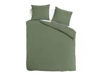 TotaalBED Dekbedovertrek Noa Olijfgroen | aanbieding