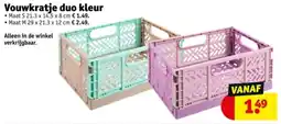 Kruidvat Vouwkratje duo kleur aanbieding