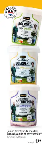 Jumbo Jumbo direct van de boerderij naturel, vanille of bosvruchten aanbieding