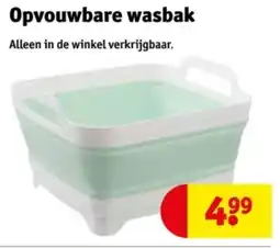 Kruidvat Opvouwbare wasbak aanbieding