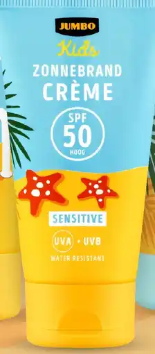 Jumbo Jumbo kids zonnebrand crème SPF 50 sensitive aanbieding