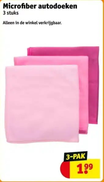 Kruidvat Microfiber autodoeken aanbieding