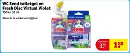 Kruidvat WC Eend toiletgel en Fresh Disc Virtual Violet aanbieding
