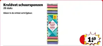 Kruidvat Kruidvat schuursponzen aanbieding