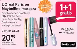 Etos L'Oréal Paris en Maybelline mascara aanbieding