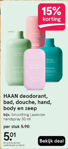 Etos HAAN deodorant, bad, douche, hand, body en zeep aanbieding