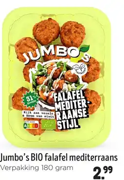 Jumbo Jumbo's BIO falafel mediterraans aanbieding
