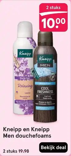 Etos Kneipp en Kneipp Men douchefoams aanbieding