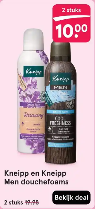 Etos Kneipp en Kneipp Men douchefoams aanbieding