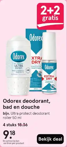Etos Odorex deodorant, bad en douche aanbieding