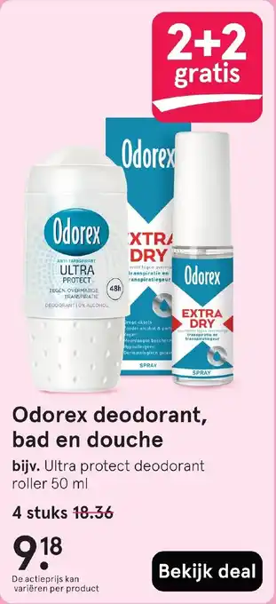 Etos Odorex deodorant, bad en douche aanbieding