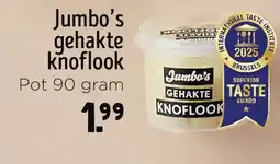 Jumbo Jumbo's gehakte knoflook aanbieding