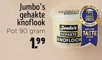 Jumbo Jumbo's gehakte knoflook aanbieding