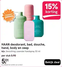 Etos HAAN deodorant, bad, douche, hand, body en zeep aanbieding