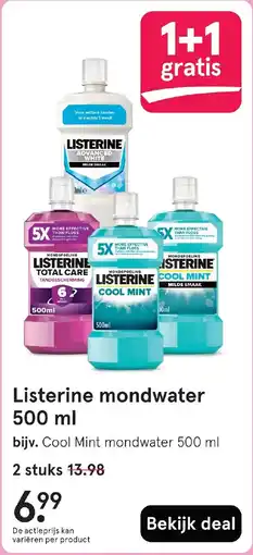 Etos Listerine mondwater aanbieding
