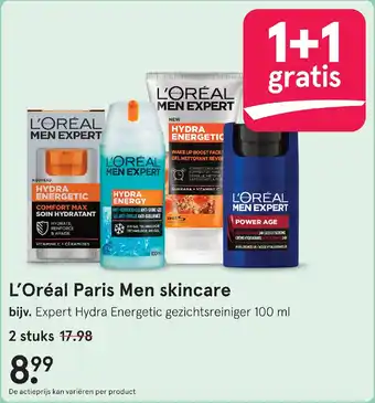Etos L'Oréal Paris Men skincare aanbieding