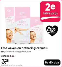 Etos Etos waxen en ontharingscrème's aanbieding