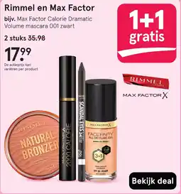 Etos Rimmel en Max Factor aanbieding