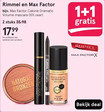Etos Rimmel en Max Factor aanbieding