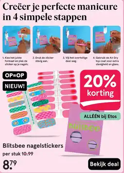 Etos Blitsbee nagelstickers aanbieding