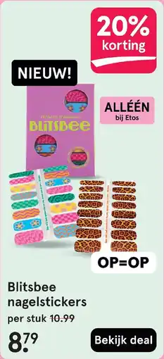 Etos Blitsbee nagelstickers aanbieding