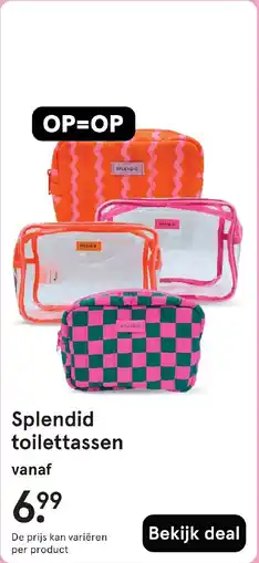 Etos Splendid toilettassen aanbieding