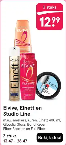 Etos Elvive, Elnett en Studio Line aanbieding