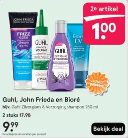 Etos Guhl, John Frieda en Bioré aanbieding