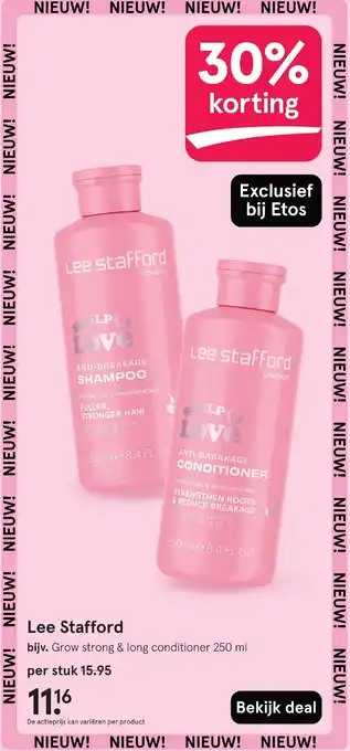 Etos Lee Stafford aanbieding