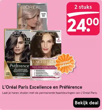 Etos L'Oréal Paris Excellence en Préférence aanbieding