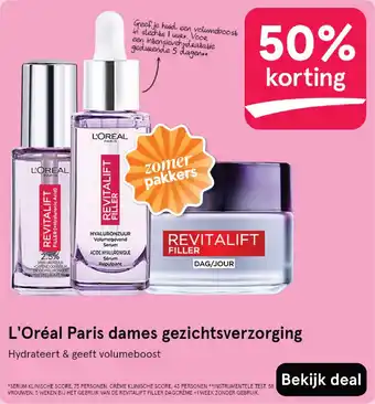 Etos L'Oréal Paris dames gezichtsverzorging aanbieding