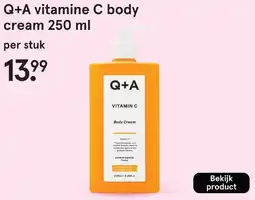 Etos Q+A vitamine C body cream aanbieding
