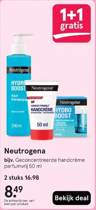 Etos Neutrogena aanbieding