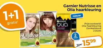Trekpleister Garnier Nutrisse en Olia haarkleuring aanbieding