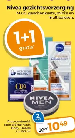 Trekpleister Nivea gezichtsverzorging aanbieding