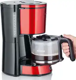 Bol.com Severin KA 4817 - Filter Koffiezetapparaat - Rood/Zwart aanbieding